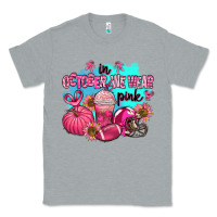 Heather Grey in october we wear pink american football Classic Tee - AdoDesignShop