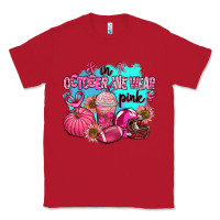 Red in october we wear pink american football Classic Tee - AdoDesignShop