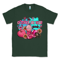 Sports Green in october we wear pink american football Classic Tee - AdoDesignShop