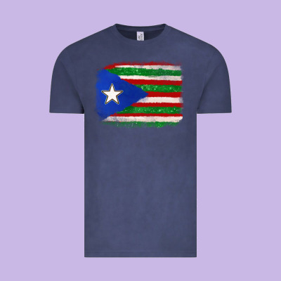 Mexico And Puerto Rico Flag Vintage Tee Designed By Texasbilliewilder