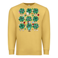 Antique Gold teacher st patrick day clovers Premium Sweatshirt - MaliasSmallBusiness