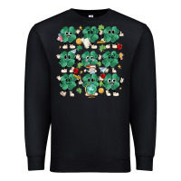 Black teacher st patrick day clovers Premium Sweatshirt - MaliasSmallBusiness