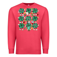 Cardinal teacher st patrick day clovers Premium Sweatshirt - MaliasSmallBusiness