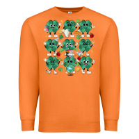 Carrot teacher st patrick day clovers Premium Sweatshirt - MaliasSmallBusiness