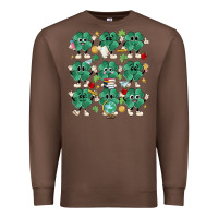 Chestnut teacher st patrick day clovers Premium Sweatshirt - MaliasSmallBusiness