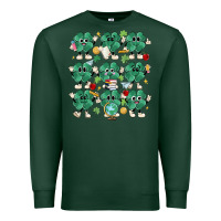 Sports Green teacher st patrick day clovers Premium Sweatshirt - MaliasSmallBusiness