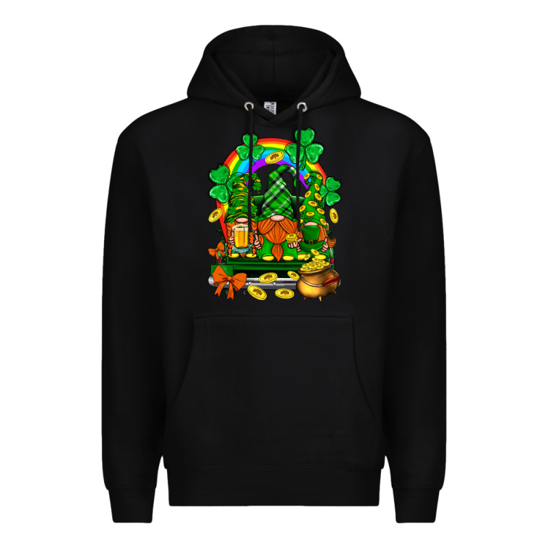St. Patricks Gnomes Truck With Rainbow Premium Hoodie by BundleAndBundleShop | Teevron