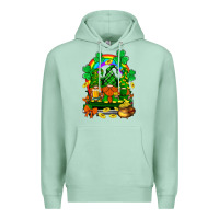 Seafoam st. patricks gnomes truck with rainbow Premium Hoodie - BundleAndBundleShop