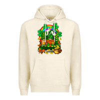 Tofu st. patricks gnomes truck with rainbow Premium Hoodie - BundleAndBundleShop