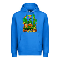 True Royal st. patricks gnomes truck with rainbow Premium Hoodie - BundleAndBundleShop