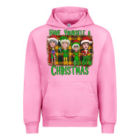 Fuchsia Pink Have Yourself a Very Golden Christmas Urban Hoodie - Bettercallsaul