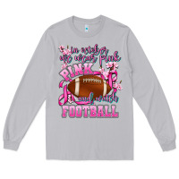 Moon Dust in october we wear pink and watch football Long Sleeve Tee - AdoDesignShop