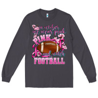 Smoke in october we wear pink and watch football Long Sleeve Tee - AdoDesignShop