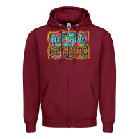 Burgundy hot girl summer Zipper Hoodie - Artiststas
