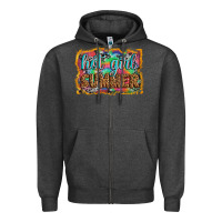 Charcoal Heather hot girl summer Zipper Hoodie - Artiststas