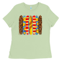 Matcha softball  brushstrokes Ladies Tee - AdoDesignShop