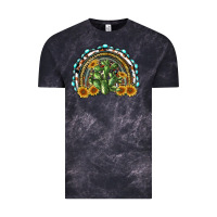 Cloud Black western rainbow with cactus Vintage Tee - RanaPortraitStore