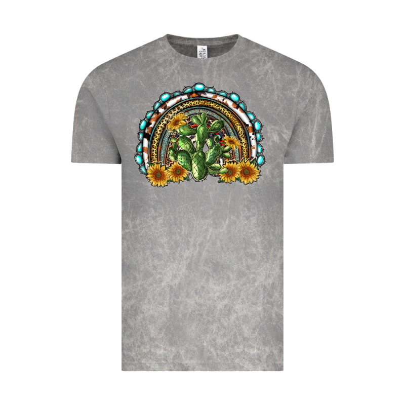 Western Rainbow With Cactus Vintage Tee by RanaPortraitStore | Teevron