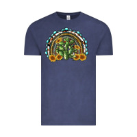 Vintage Denim western rainbow with cactus Vintage Tee - RanaPortraitStore