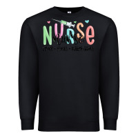 Black coffee scrubs rubber gloves nurse Premium Sweatshirt - MaliasSmallBusiness