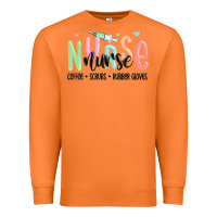 Carrot coffee scrubs rubber gloves nurse Premium Sweatshirt - MaliasSmallBusiness