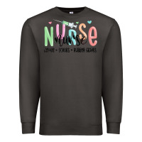 Smoke coffee scrubs rubber gloves nurse Premium Sweatshirt - MaliasSmallBusiness