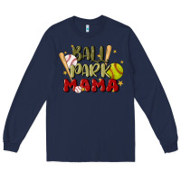 Navy ballpark mama Long Sleeve Tee - JahusDesignShop