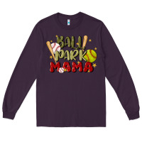Plum ballpark mama Long Sleeve Tee - JahusDesignShop