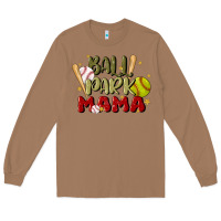 Toasted Coconut ballpark mama Long Sleeve Tee - JahusDesignShop