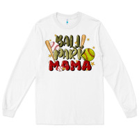 White ballpark mama Long Sleeve Tee - JahusDesignShop