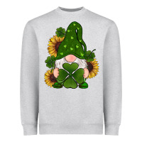 Heather Grey st patricks day shamrock gnomes  sunflowers Heavyweight Sweatshirt - RanaPortraitStore