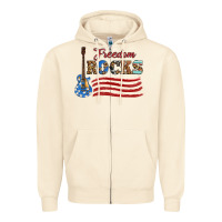 Sandshell freedom rocks with guitar Zipper Hoodie - Artiststas