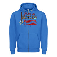 True Royal freedom rocks with guitar Zipper Hoodie - Artiststas