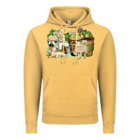 Vintage Mustard sheep coffee cups Vintage Hoodie - Zillion Design Studio