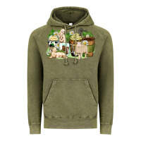 Vintage Olive sheep coffee cups Vintage Hoodie - Zillion Design Studio