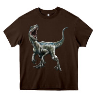Chocolate Brown Velociraptor Heavy Core Tee - LillyAllenDesigns