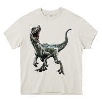 Cream Velociraptor Heavy Core Tee - LillyAllenDesigns
