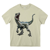 Mossy Velociraptor Heavy Core Tee - LillyAllenDesigns