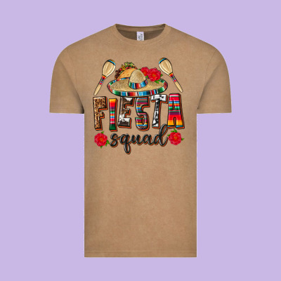 Mexico Fiesta Squad Vintage Tee Designed By Texasbilliewilder