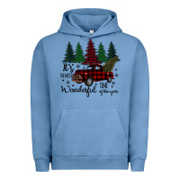 Pigment Pebble Blue It s The Most Wonderful Time Of The Year Urban Hoodie - Bettercallsaul