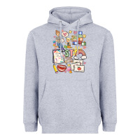 Heather Grey can't talk right now doing speech therapy stuff Heavyweight Hoodie - MaliasSmallBusiness