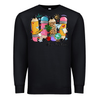Black teacher life pencils Premium Sweatshirt - MaliasSmallBusiness