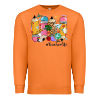 Carrot teacher life pencils Premium Sweatshirt - MaliasSmallBusiness