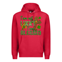 Cardinal I Am Not Lucky I Am Blessed St. Patricks Premium Hoodie - BundleAndBundleShop