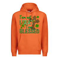 Carrot I Am Not Lucky I Am Blessed St. Patricks Premium Hoodie - BundleAndBundleShop