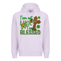 Lilac I Am Not Lucky I Am Blessed St. Patricks Premium Hoodie - BundleAndBundleShop