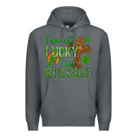 Rock I Am Not Lucky I Am Blessed St. Patricks Premium Hoodie - BundleAndBundleShop