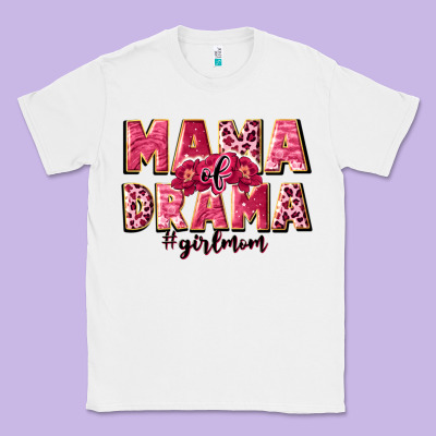 Mama Of Drama Girl Mom Classic Tee Designed By Jahusdesignshop