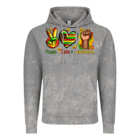 Cloud Rock peace love juneteenth Vintage Hoodie - texasbilliewilder