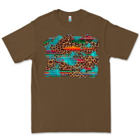 Cacao western serape leopard turquoise  background Premium Tee - Artiststas